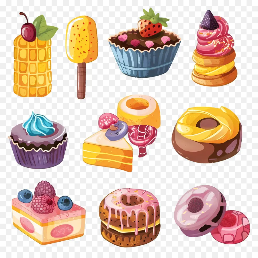 Doces，Sobremesas PNG