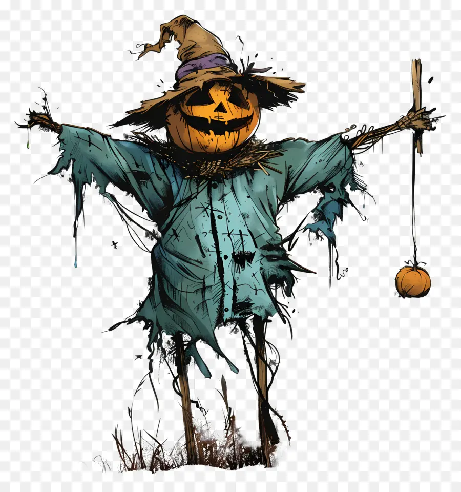 Scarecrow Assustador，Espantalho PNG