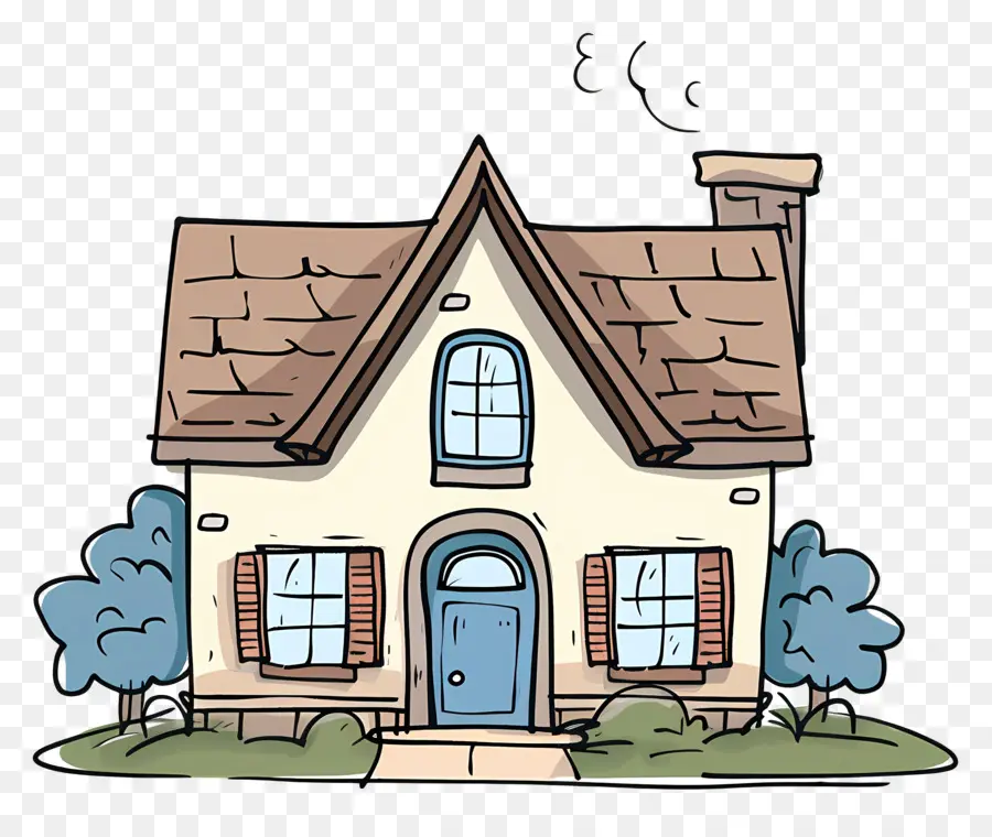 House，Cartoon Casa PNG