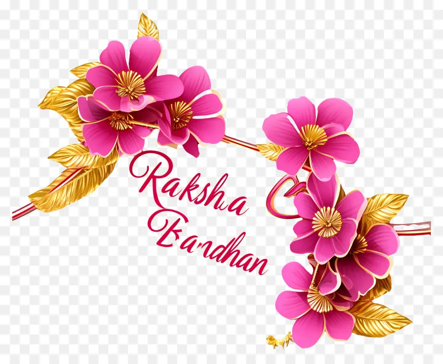 Raksha Bandhan，Buquê De Flor Rosa PNG