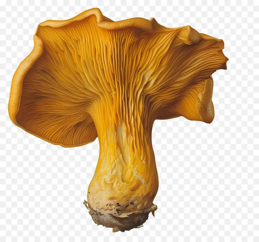 Chanterelle Mushroom，Cogumelo PNG