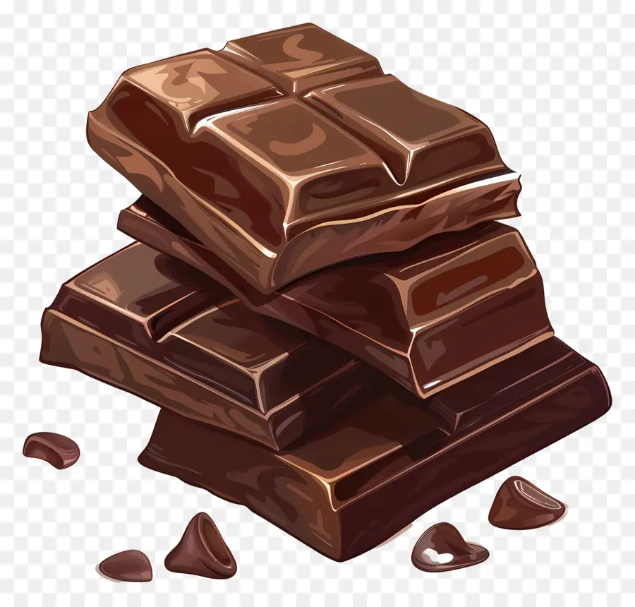 Barras De Chocolate，Doce PNG