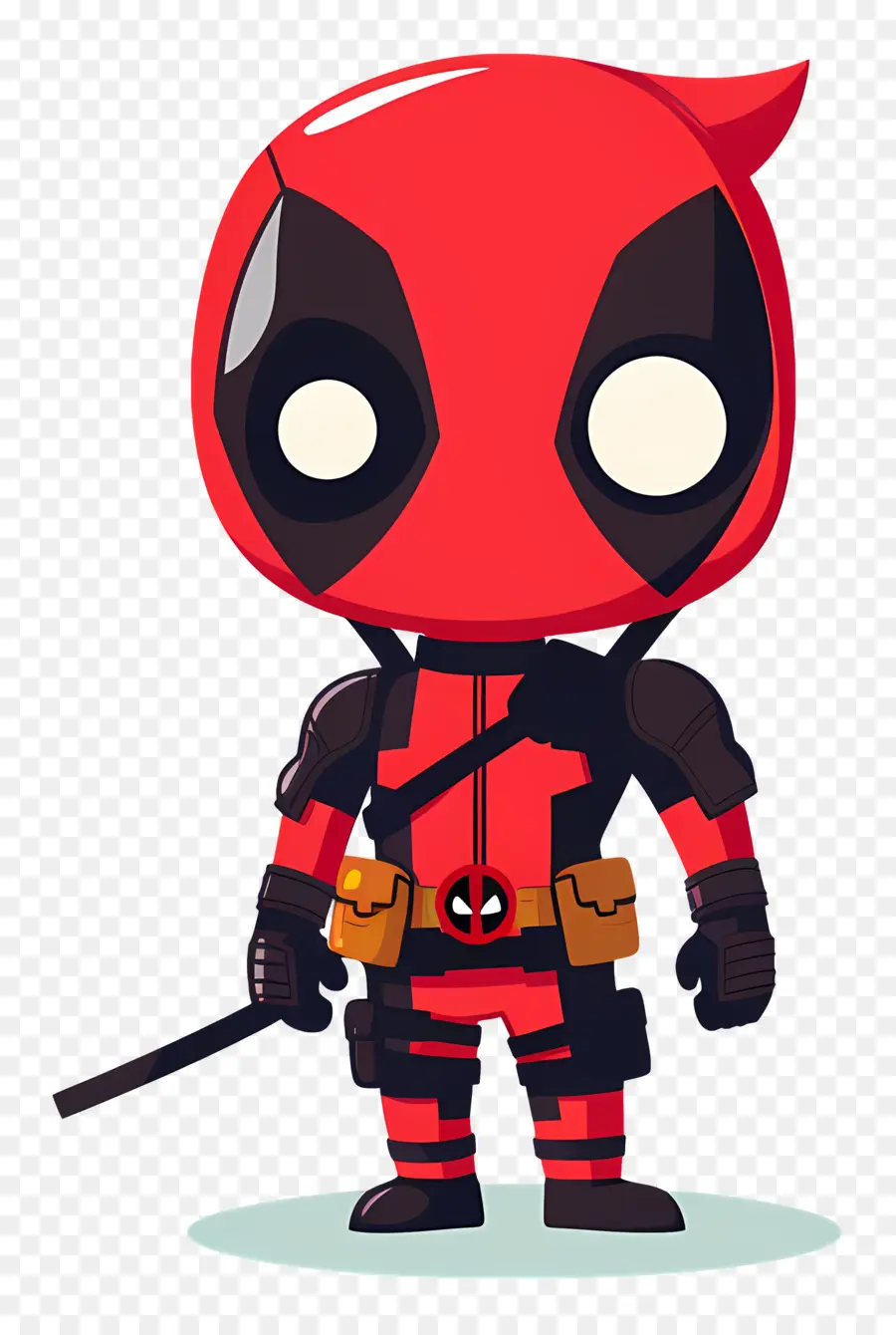 Deadpool Fofo，Personagem De Desenho Animado PNG