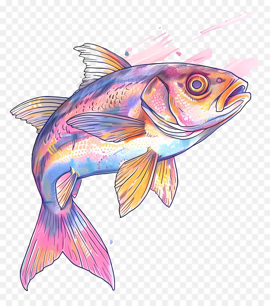 Peixe，Brilhantemente Coloridos PNG