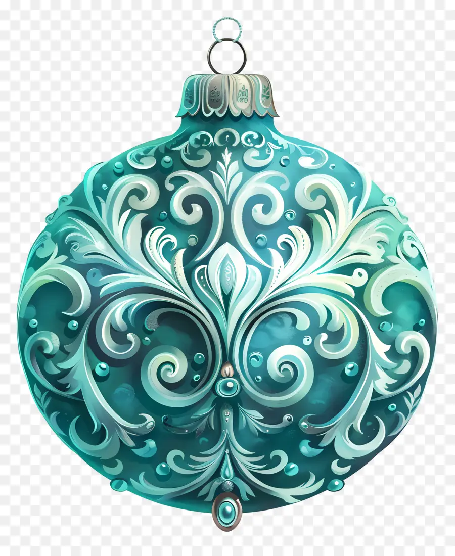 Enfeite De Natal，Ornamento Azul PNG