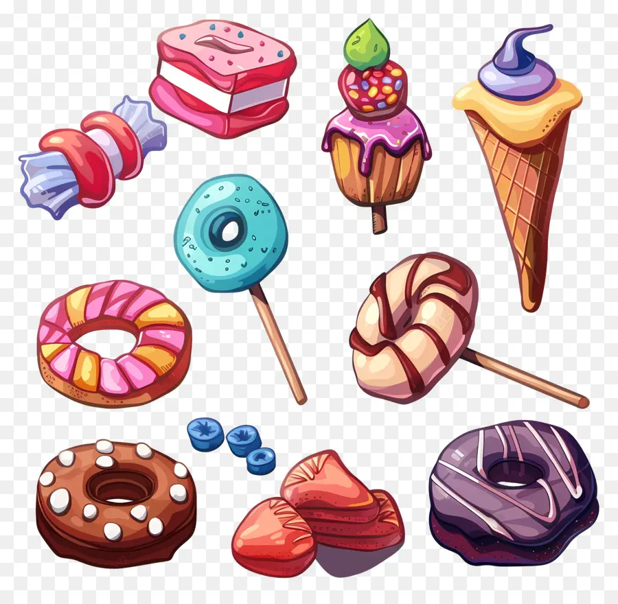 Doces，Sobremesas PNG