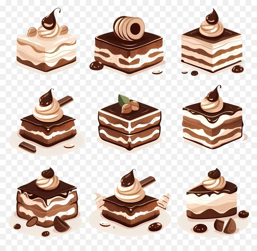 Tiramisu，Bolo De Chocolate PNG