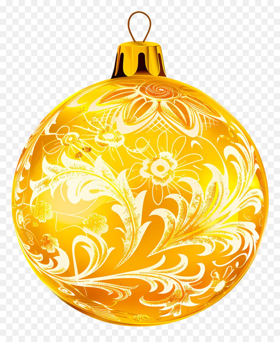 Enfeite De Natal，Ornamentos De Ouro PNG