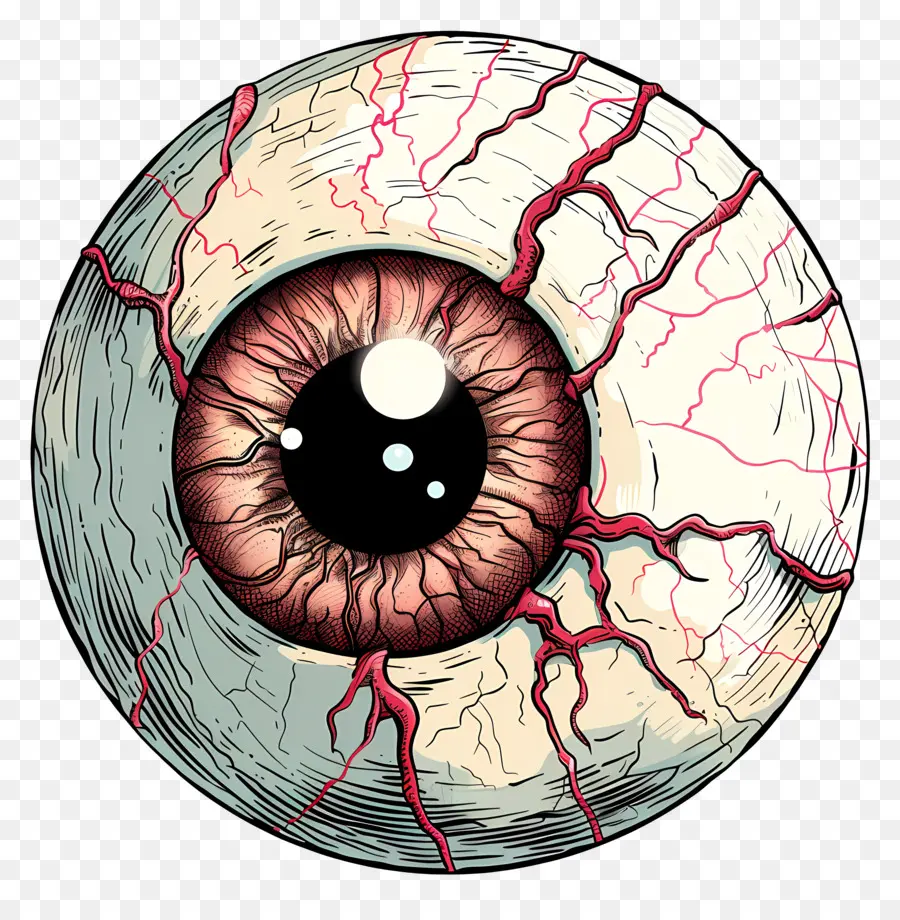 Halloween Eyelall，Olho Humano PNG