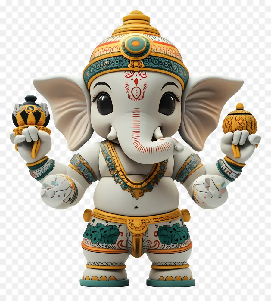 Ganesh Chaturthi，Estátua De Elefante PNG