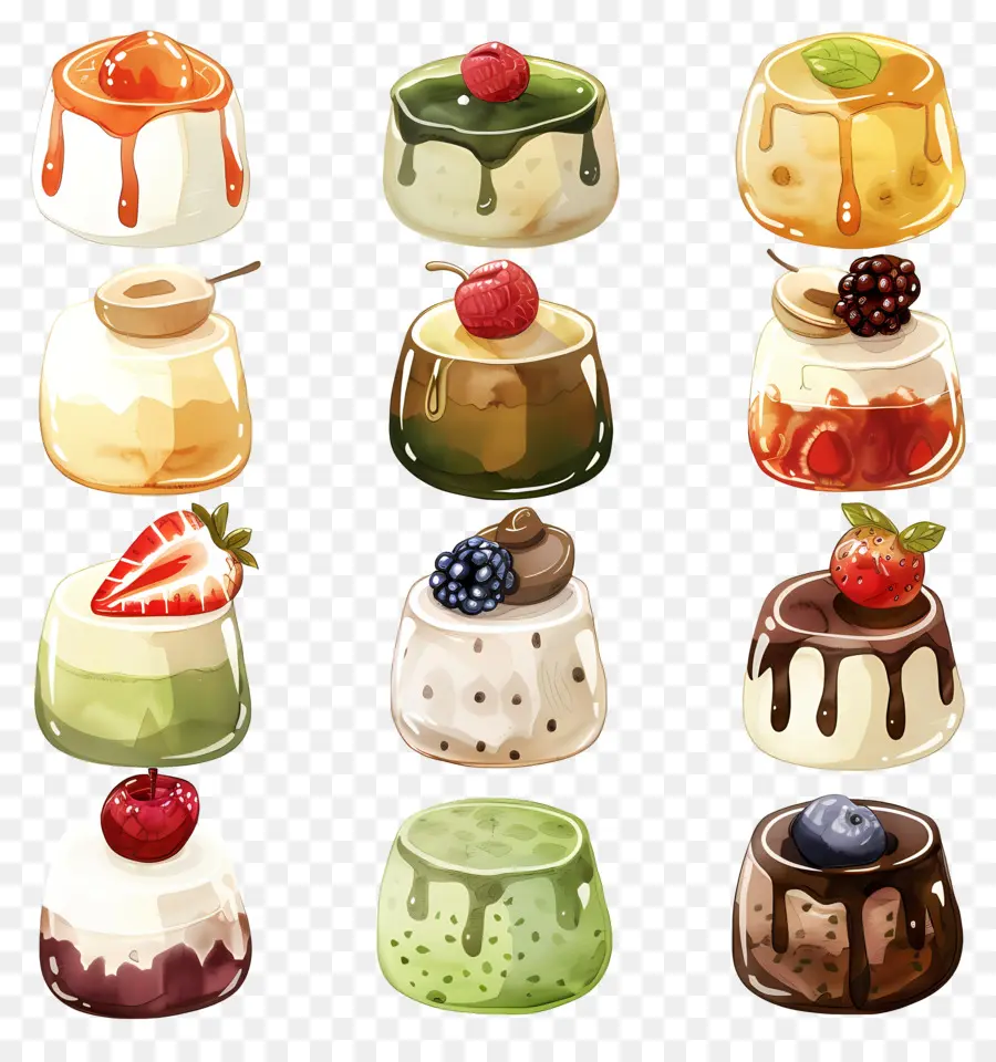 Puddings，Sobremesas PNG