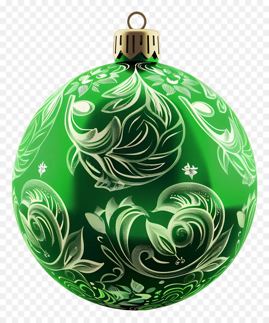 Enfeite De Natal，Ornamento De Vidro Verde PNG