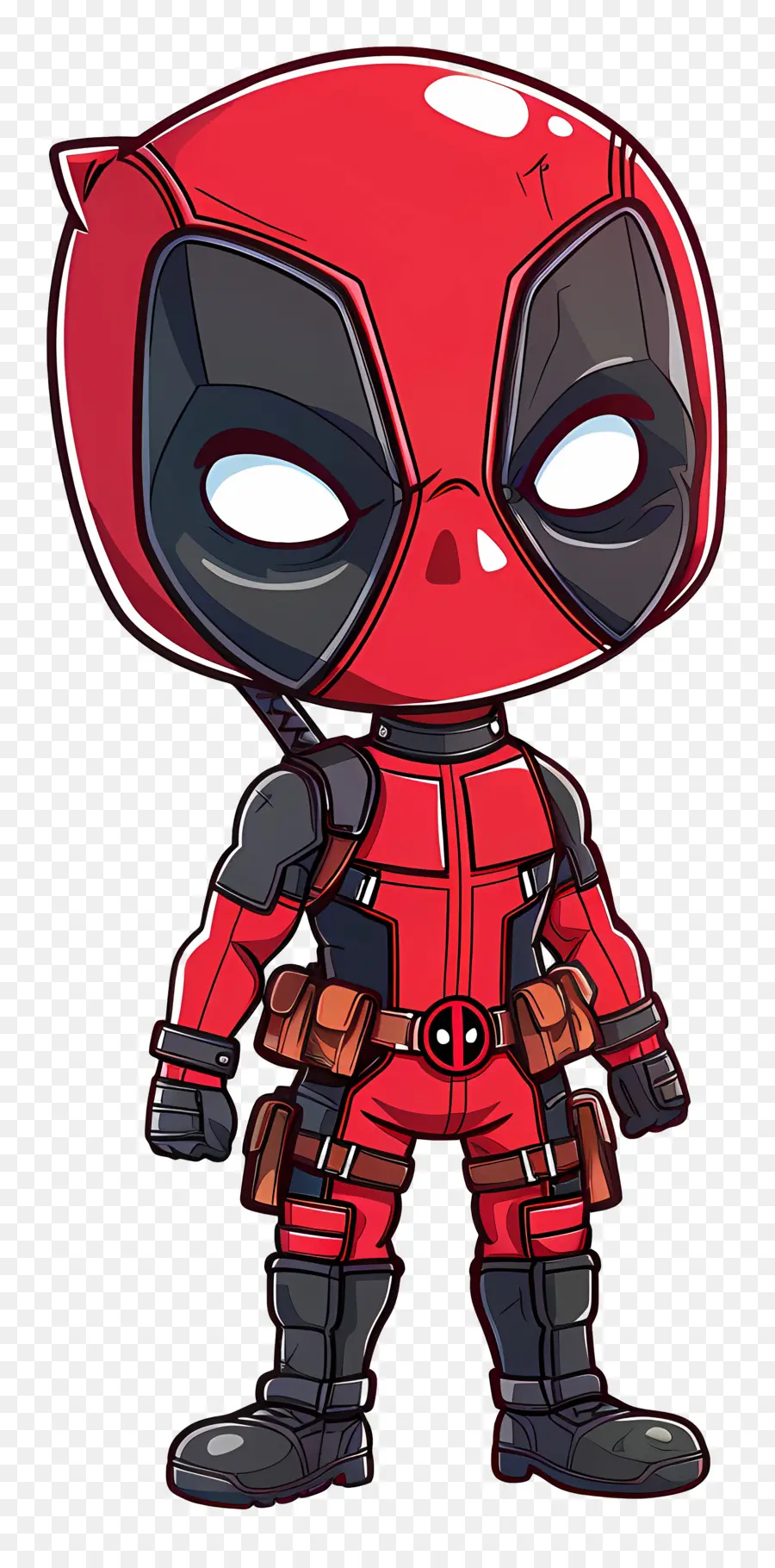 Deadpool Fofo，Personagem De Desenho Animado PNG