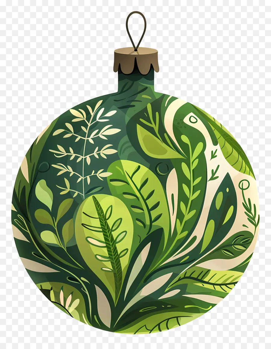 Enfeite De Natal，Verde Ornamento PNG