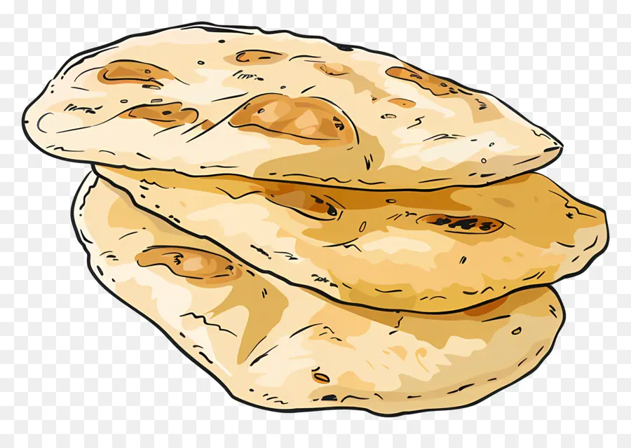 Pão Naan，Cozido PNG