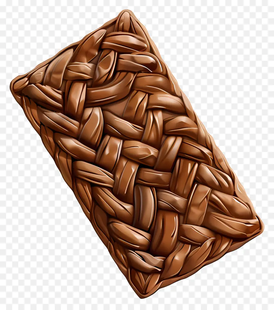 Barra De Chocolate Trançada，Chocolate PNG