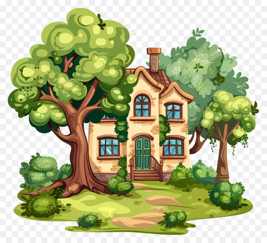 Casa Pequena E Fofa De Doodle，Cabana PNG