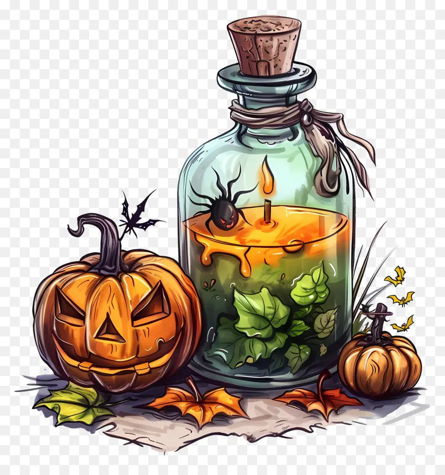 Decorações De Halloween，Abóbora PNG