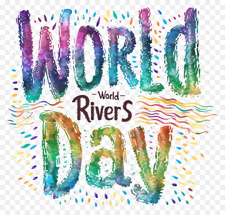 Dia Mundial Do Rivers，Handwritten PNG