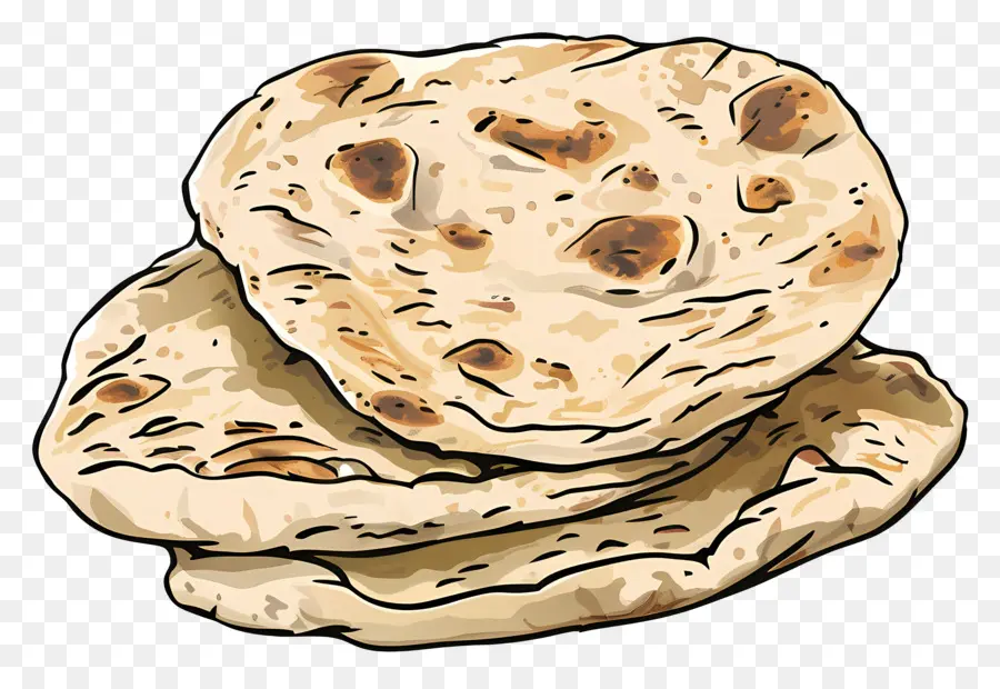 Pão Naan，Pão Plano Indiano PNG