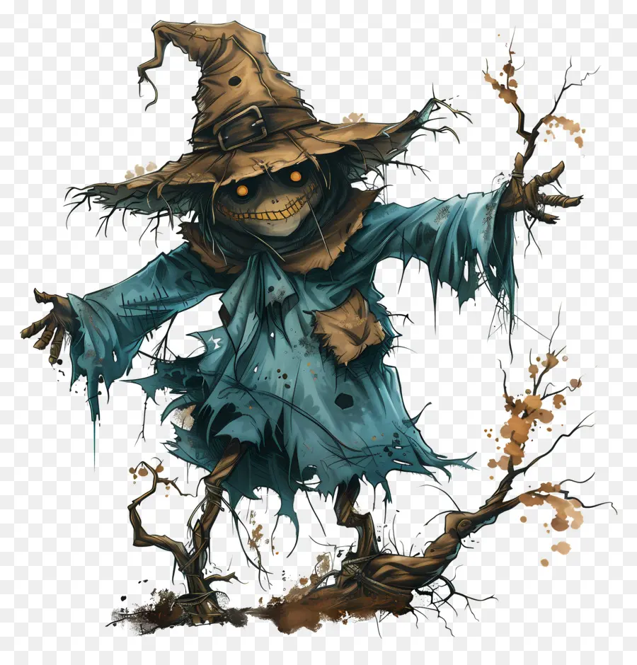 Scarecrow Assustador，Ghost PNG