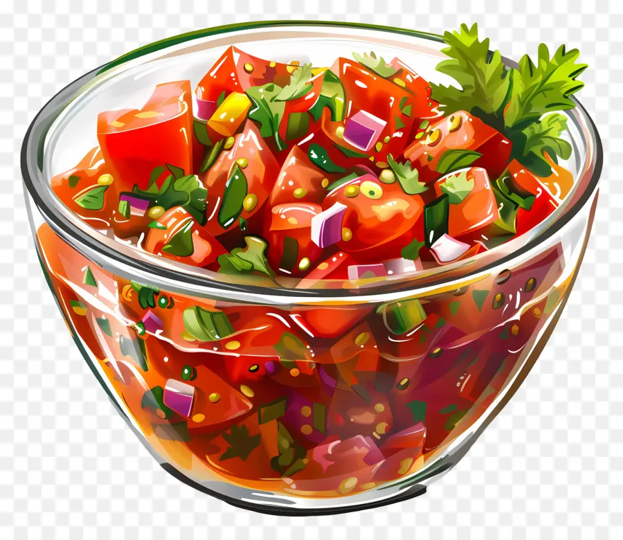 Tigela De Salsa，Salada PNG