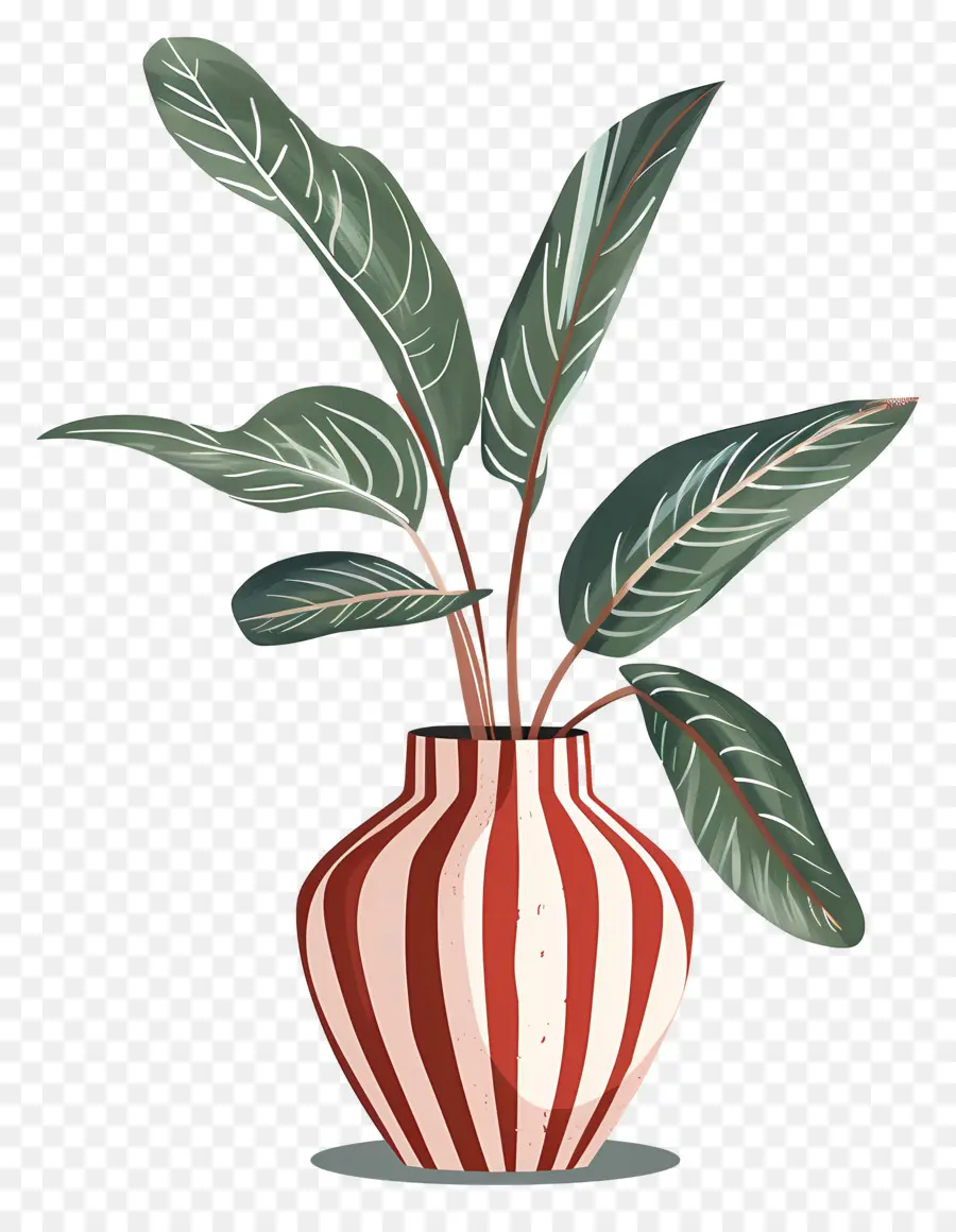 Planta Tropical，Vaso PNG