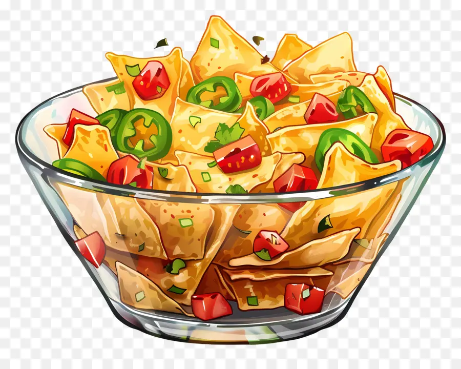 Tigela De Nachos，Microplaquetas Do Tortilla PNG