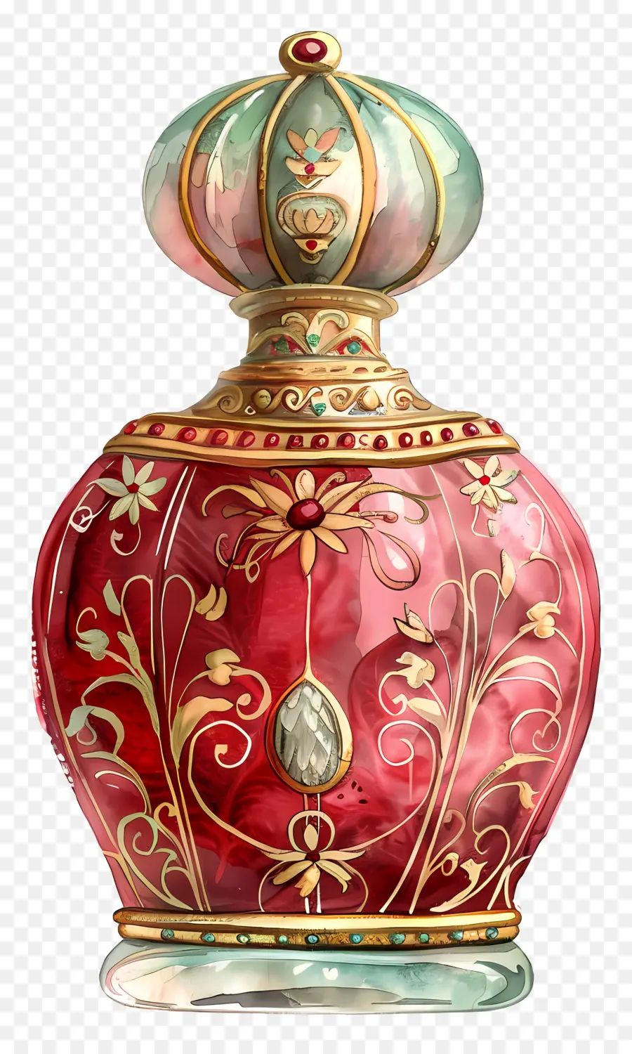 Frasco De Perfume，Vaso Vermelho PNG