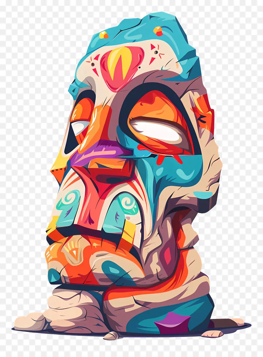 Estátua Colorida，Arte PNG