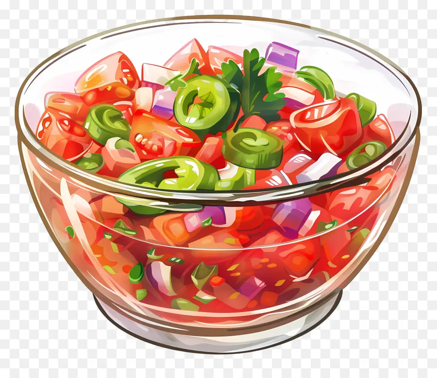 Tigela De Salsa，Salada PNG