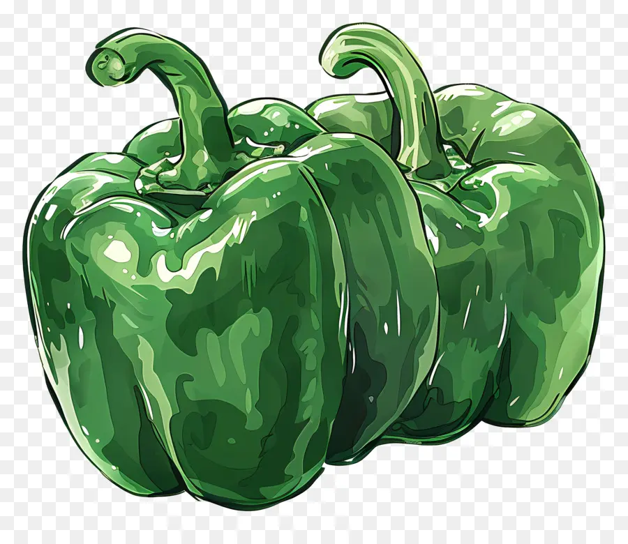 Pimentão Verde，Pimenta PNG