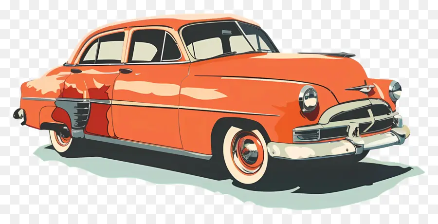 Carros Antigos，Laranja Carro PNG