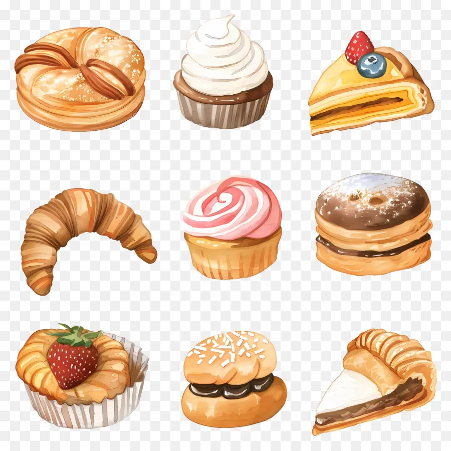 Doces，Sobremesas PNG