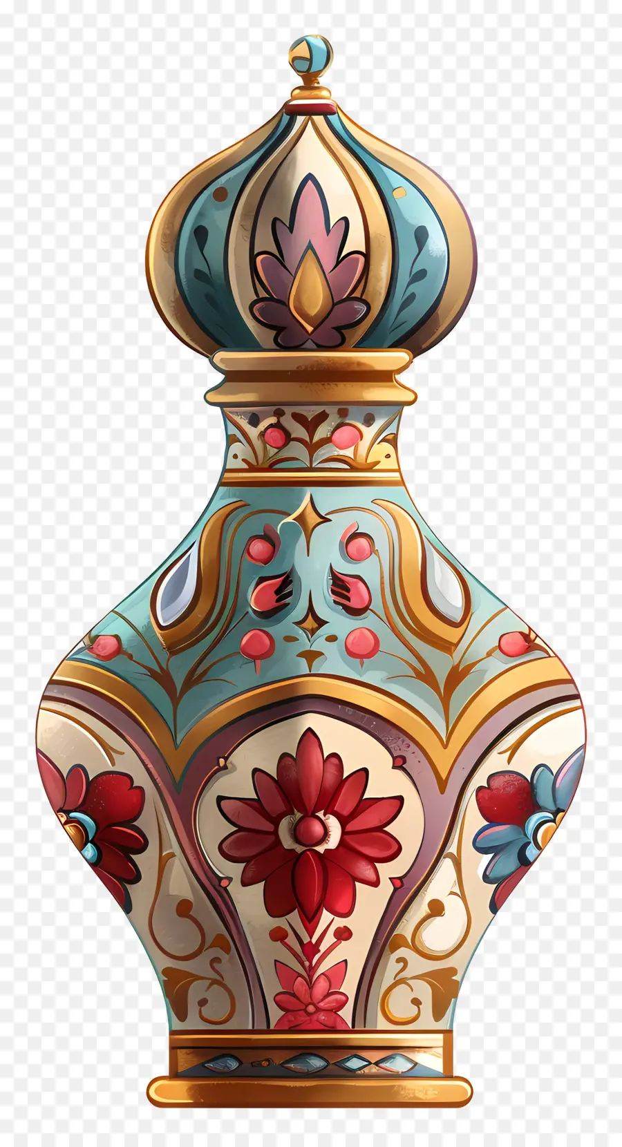 Frasco De Perfume，Floral Vaso PNG