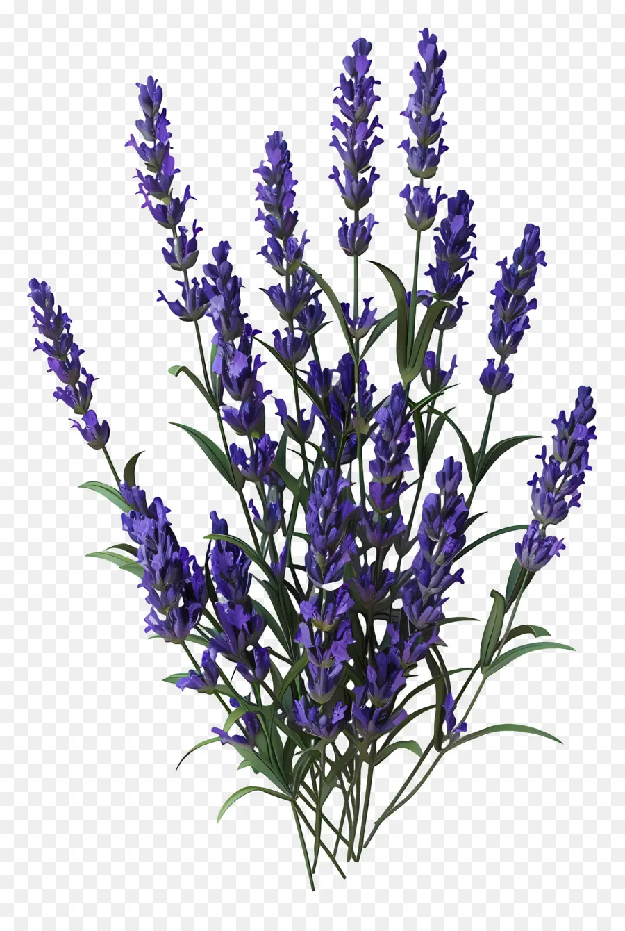 3d Lavanda，Flores De Lavanda PNG