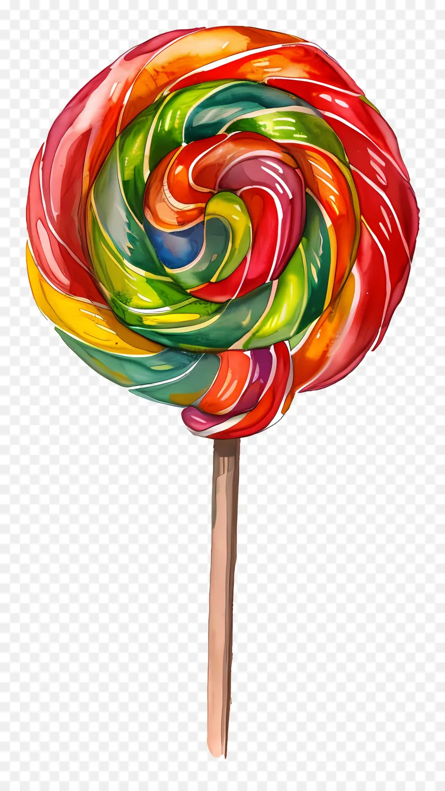 Pirulito Colorido，Doce PNG