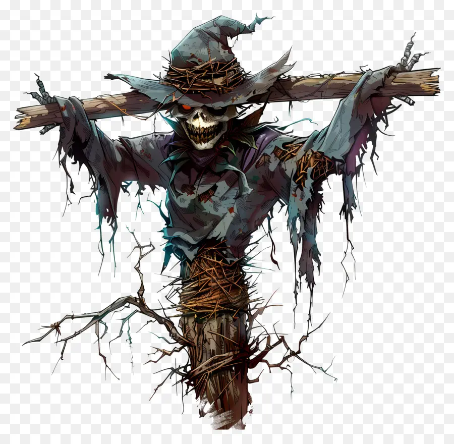 Scarecrow Assustador，Espantalho PNG