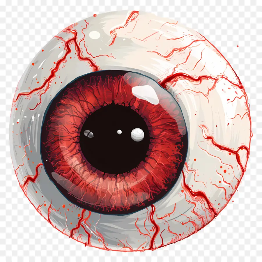 Halloween Eyelall，Olhos Vermelhos PNG