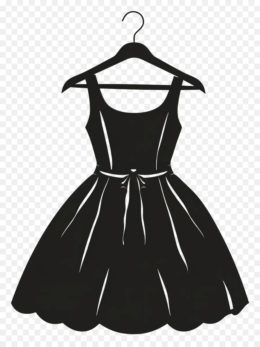 Vestido No Cabide，Vestido Preto PNG