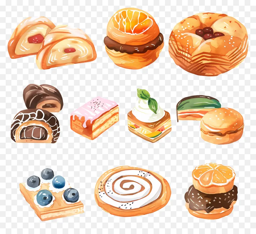 Pastelaria，Croissants PNG