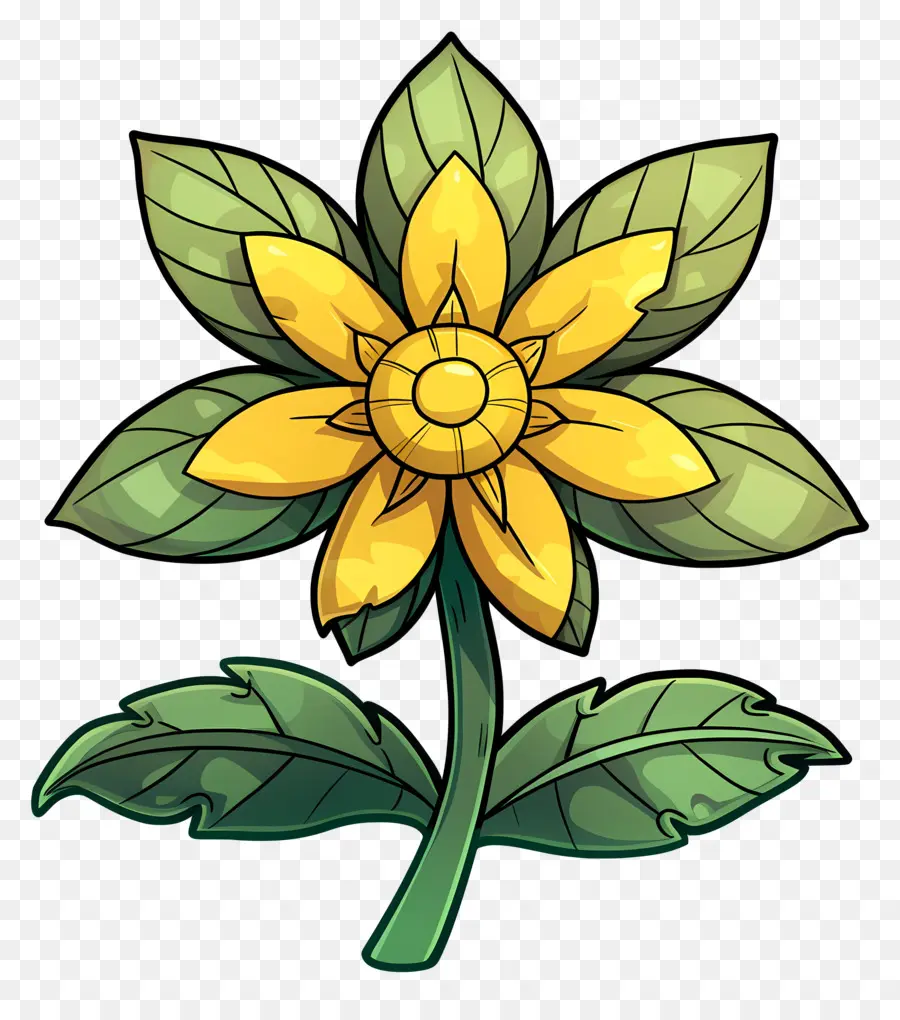 Cartoon Flor，Girassol PNG