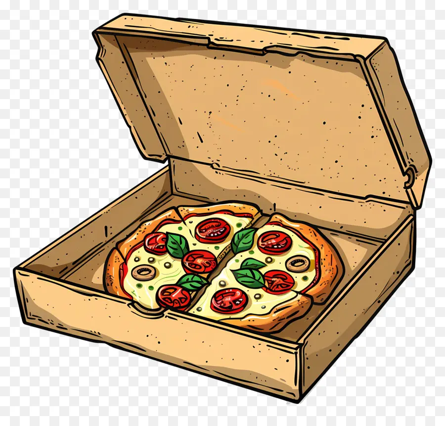 Pizza Na Caixa，Pizza PNG