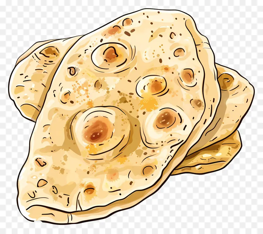 Pão Naan，Pão Sírio PNG