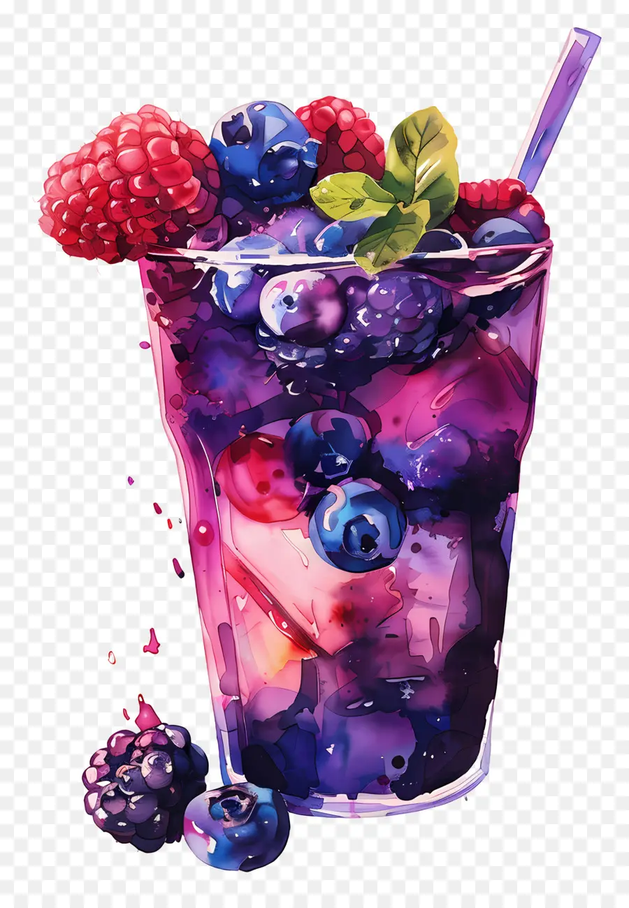 Berry Beverage，Fruit Cocktail PNG