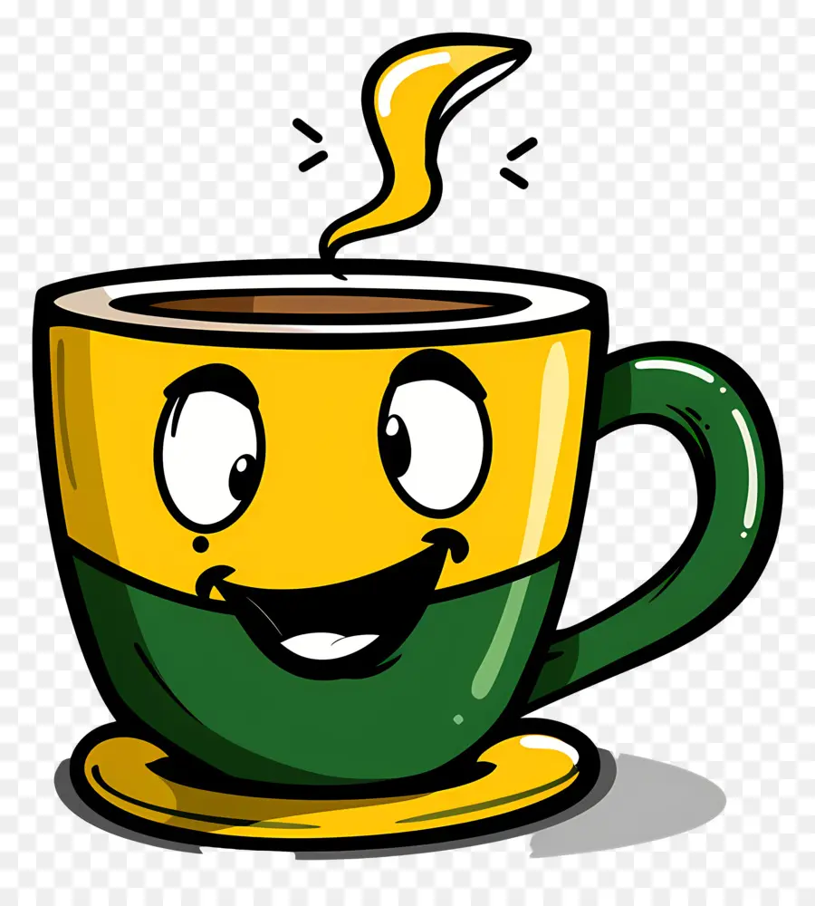 Cartoon Xícara De Café，Caneca PNG