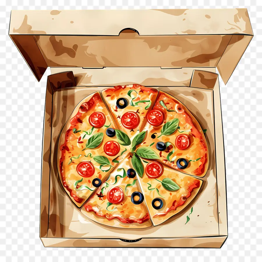 Pizza Na Caixa，Pizza PNG