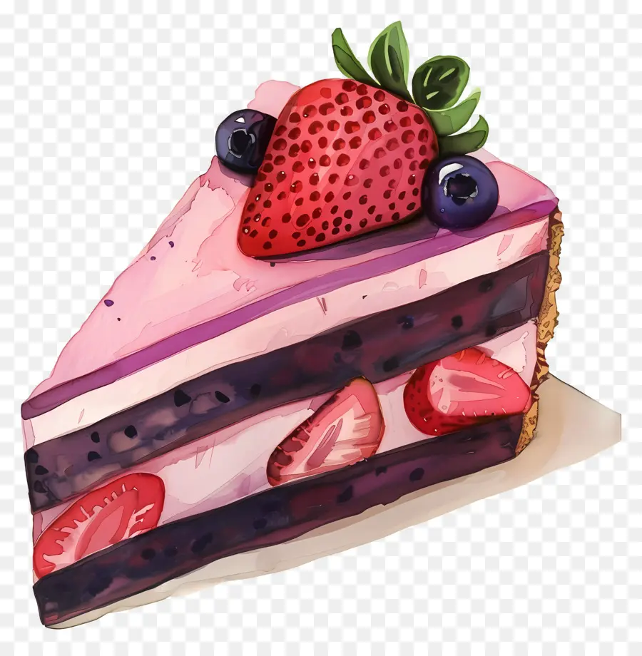 Bolo De Mousse De Morango，Torta De Mirtilo PNG