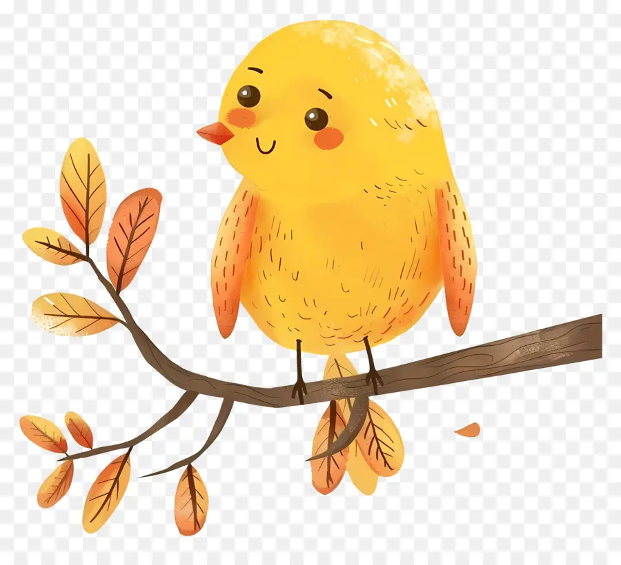 Pássaro Amarelo，Aves PNG