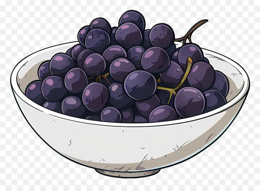 Uvas，Tigela PNG